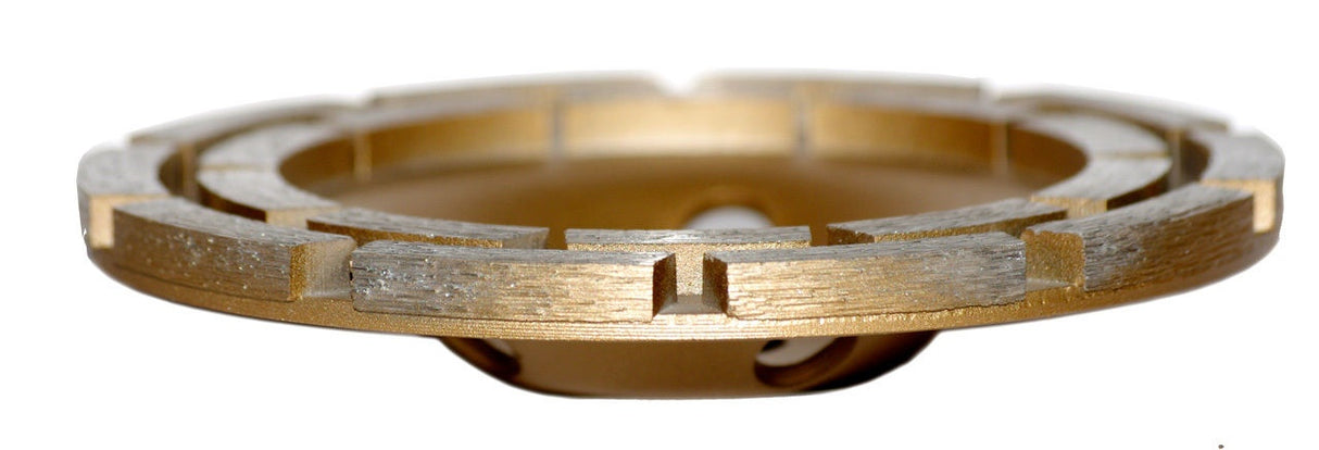 Deimantinis šlifavimo diskas | lėkštės tipo | dviejų eilių | M14x125 mm (DR0125B)