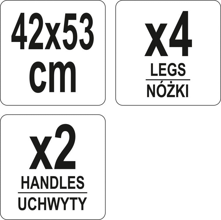 Židinys / laužavietė | nešiojama | juodas plienas | 42 cm (99702)