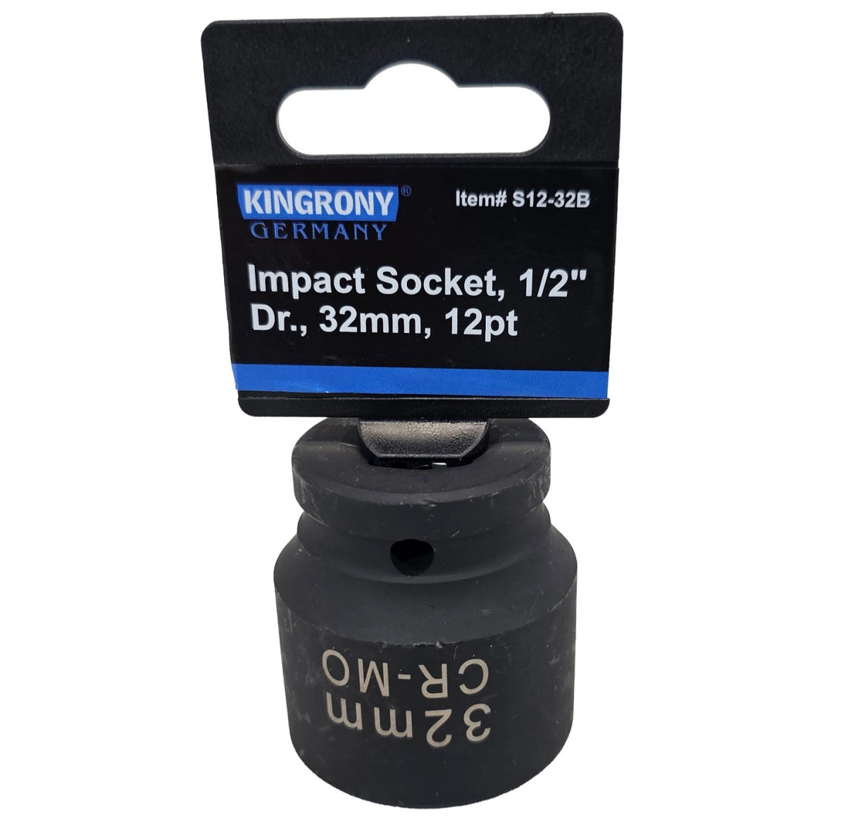 Galvutė smūginė | 12 kampų | 12,5 mm (1/2") | 32 mm (S12-32B)