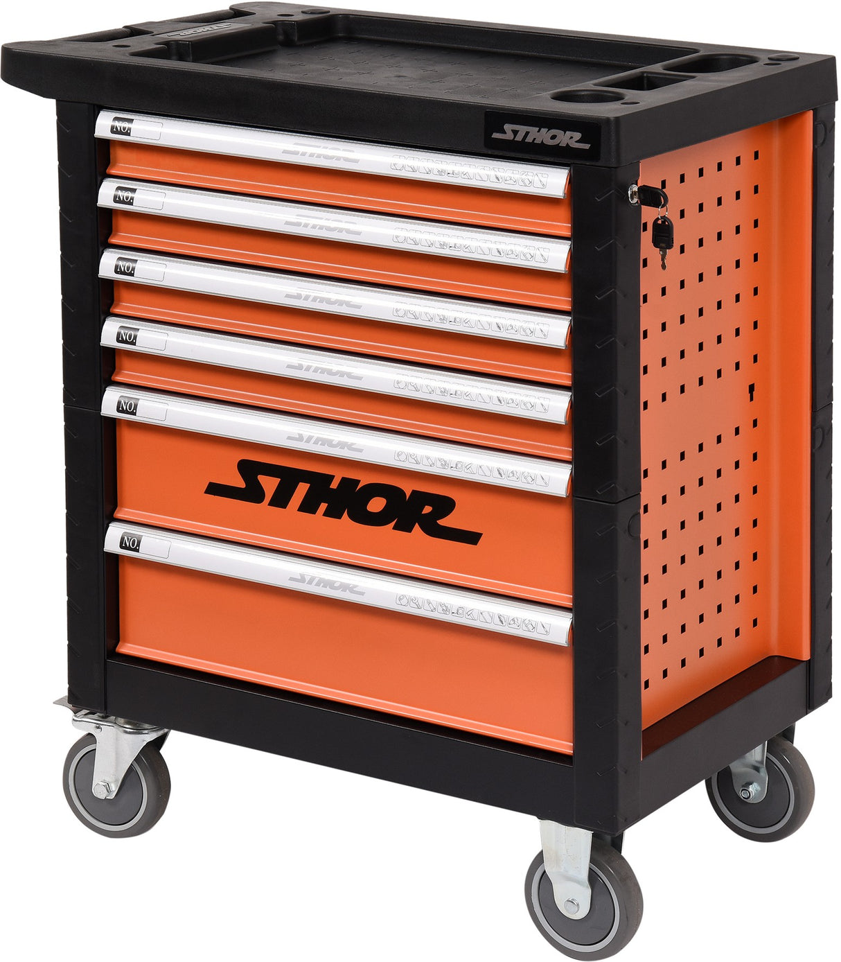 Įrankių spintelė | 302 įrankiai | 6 stalčiai (58550)