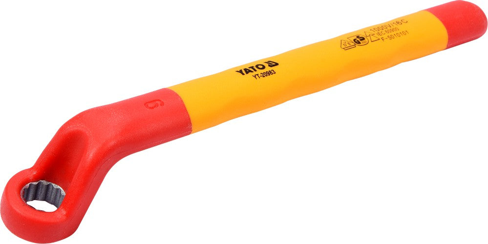 Izoliuotas veržliaraktis elektrikui kilpinis 9mm VDE (YT-20983)