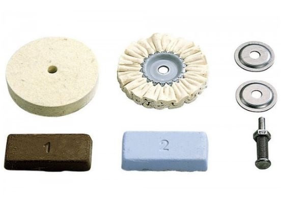 Poliravimo padų ir pastos rinkinys | Ø 100 mm | 5 vnt. (CP05)