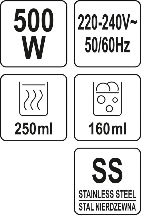 Pieno putų plakiklis | 500W (68470)