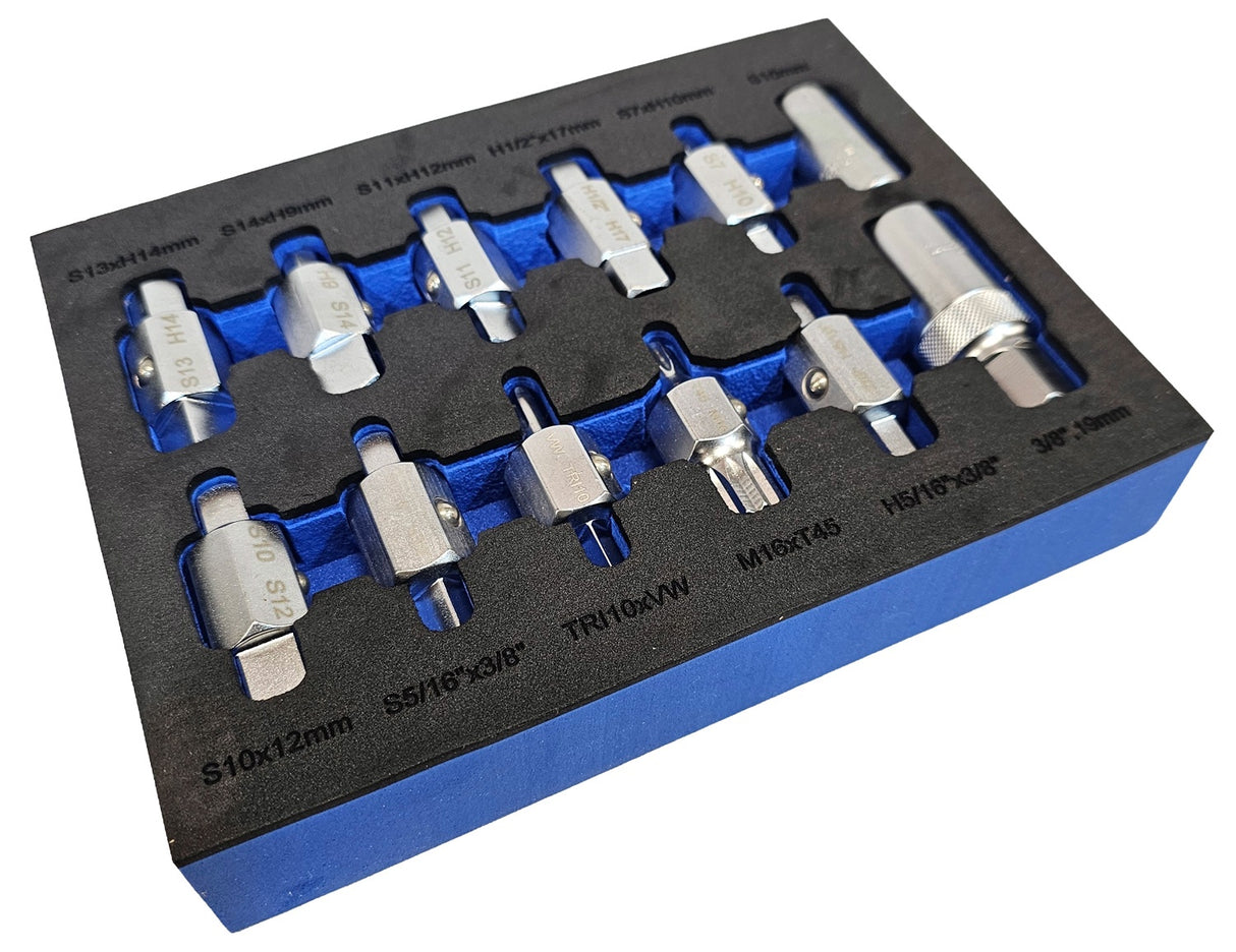 Alyvos išleidimo antgalių komplektas | 12,5 mm (1/2") | 12 vnt. (SK12M)