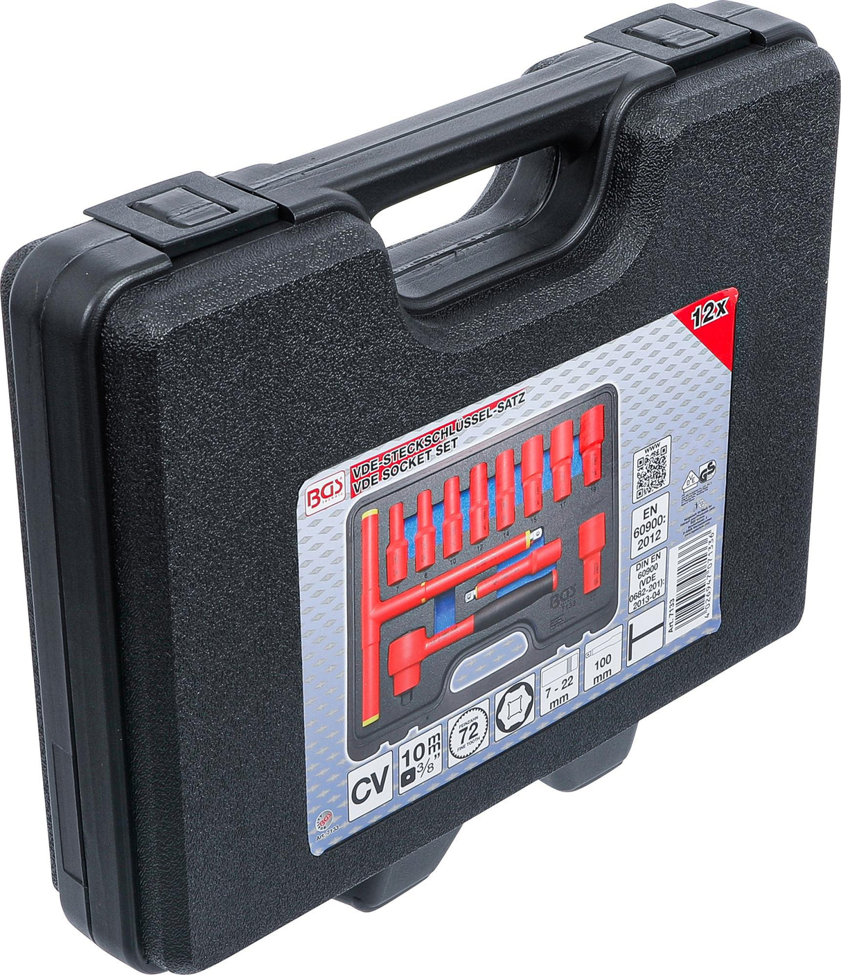 Įrankių rinkinys VDE | 10 mm (3/8") | 7 - 22 mm | 12 vnt. (7133)