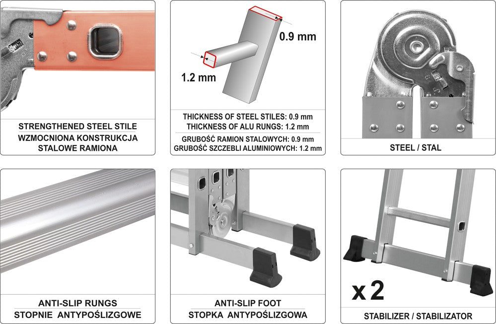 Kopėčios/platforma universalios (17704)