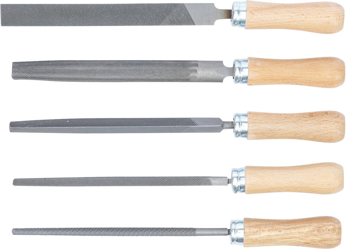 Dildžių rinkinys | Medinė rankena | 150 mm | 5 vnt. (50206)