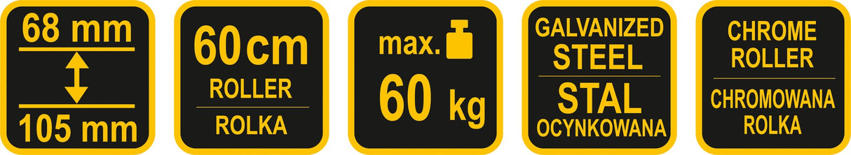 Atraminis / prilaikymo stovas su volu | reg. aukštis 68 - 105 cm (29410)