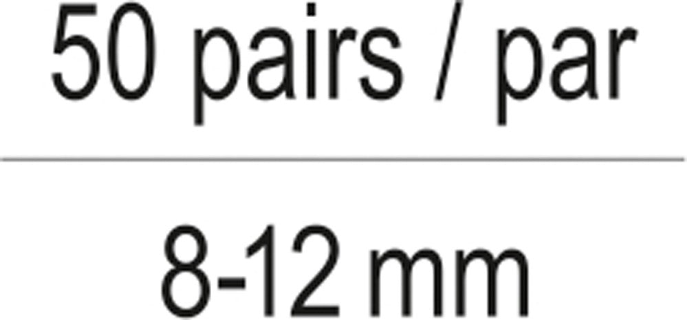 Ausų kamšteliai silikoniniai 22dB (50 porų) (YT-7454)