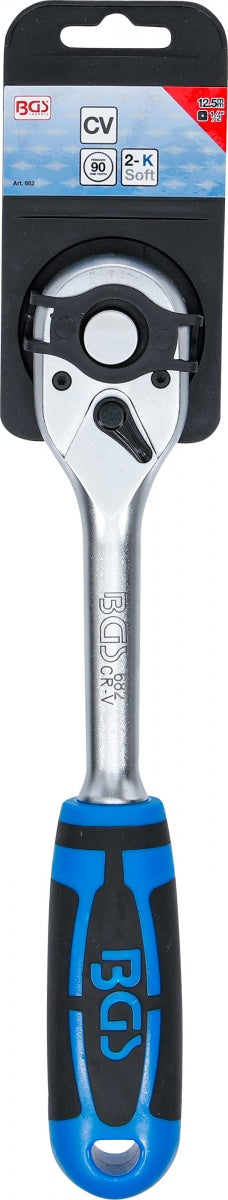 Terkšlinis raktas reversinis | tiesus | smulkūs dantukai | 12,5 mm (1/2") (682)