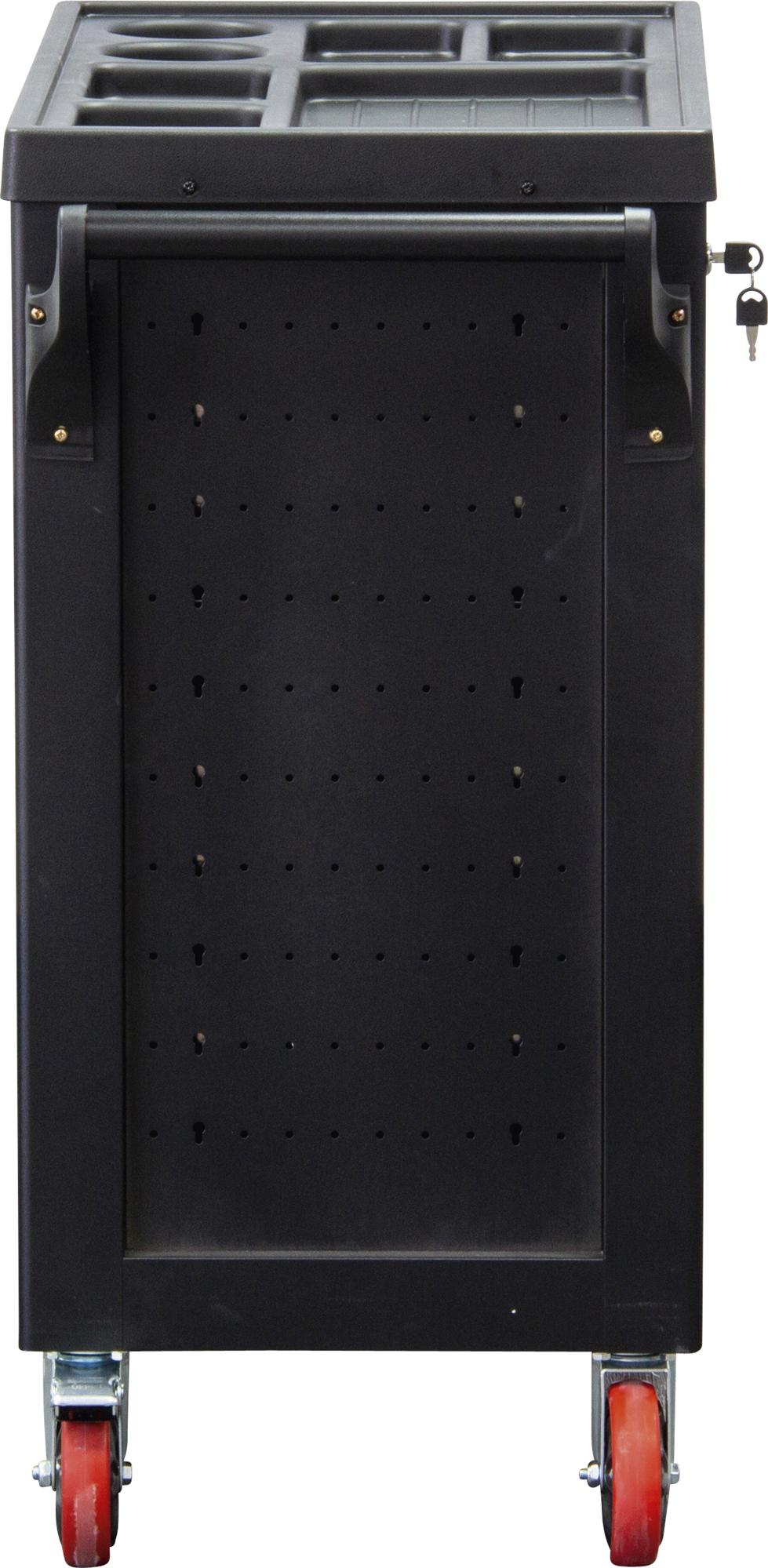 Įrankių spintelė ant ratukų | 7 stalčiai | 1 šoninės durys | tuščia (6058-1)