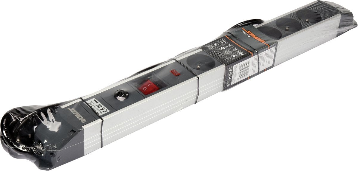 Elektrinis ilgintuvas | aliuminis | 6 lizdai | 1.5 mm² | 3 m (72373)