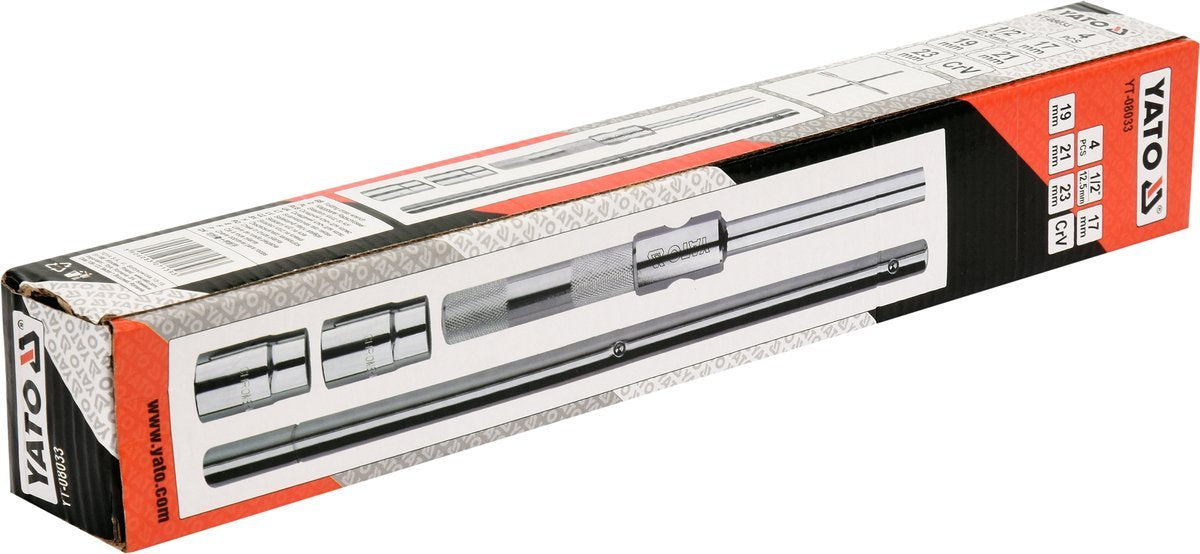 Kryžminis raktas sudedamas | 17x19x21x23mm galvutėmis (YT-08033)