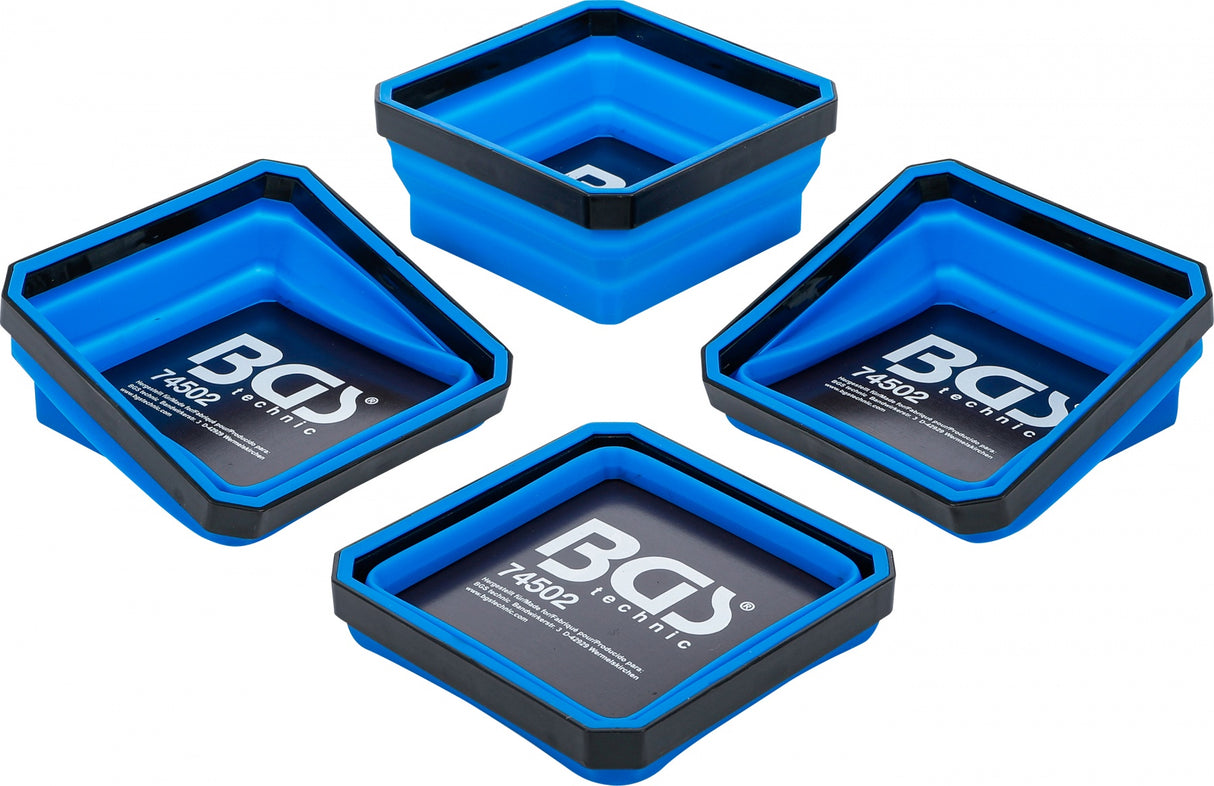 Magnetinių indų rinkinys | Silikonas | lanksčios | 4 vnt. (74502B)