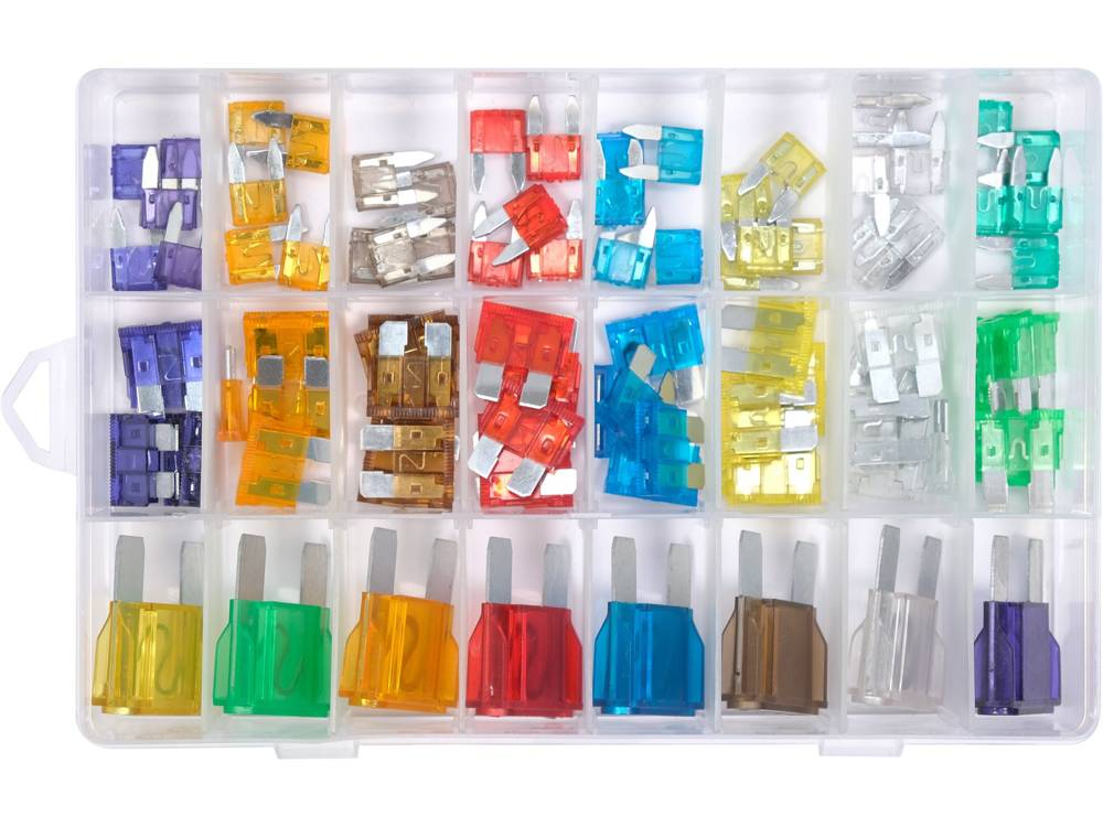 Automobilių saugiklių asortimentas | mini / standart / maxi | 88 vnt. (YT-83147)