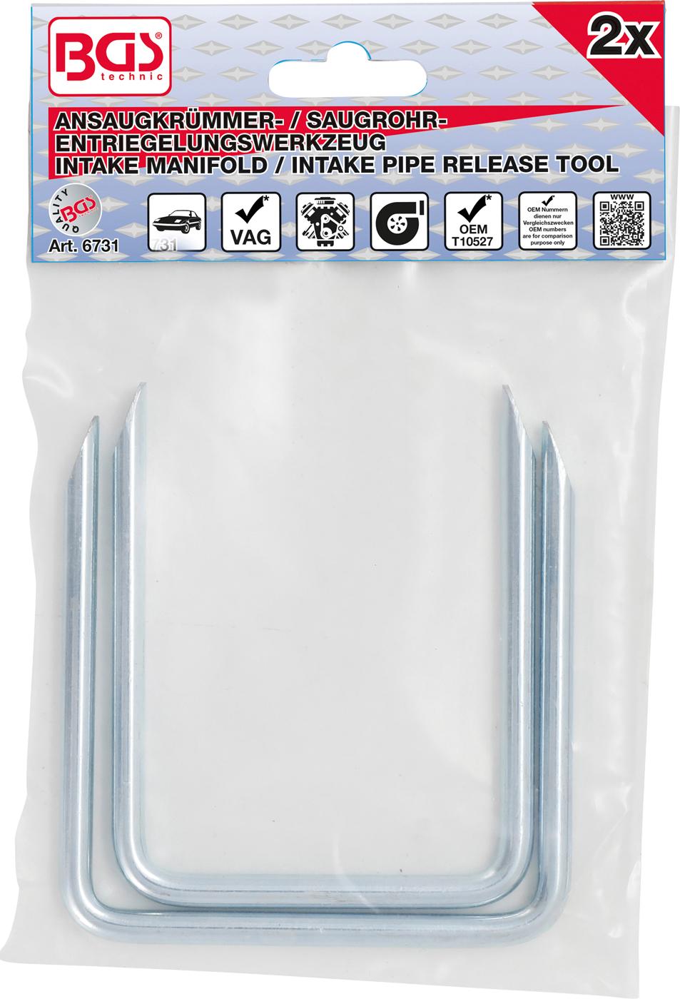 Įsiurbimo kolektoriaus / įsiurbimo vamzdžių atleidimo įrankis | VAG | 2 vnt. (6731)