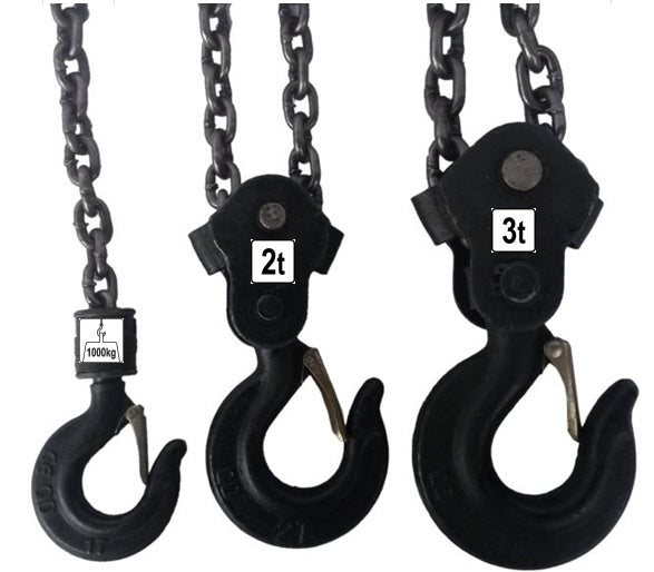 Grandininė uždaro tipo gervė | 3 m grandinė | 2 t (EG-1401-2)