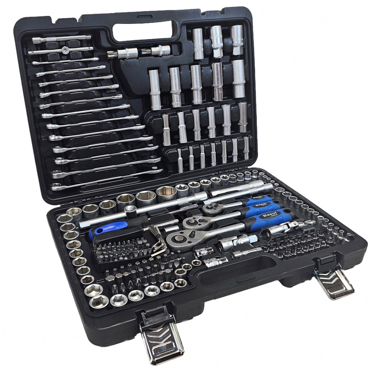 Įrankių rinkinys | 6.3 mm (1/4") / 10 mm (3/8") / 12,5 mm (1/2") | 216 vnt (BS121216)