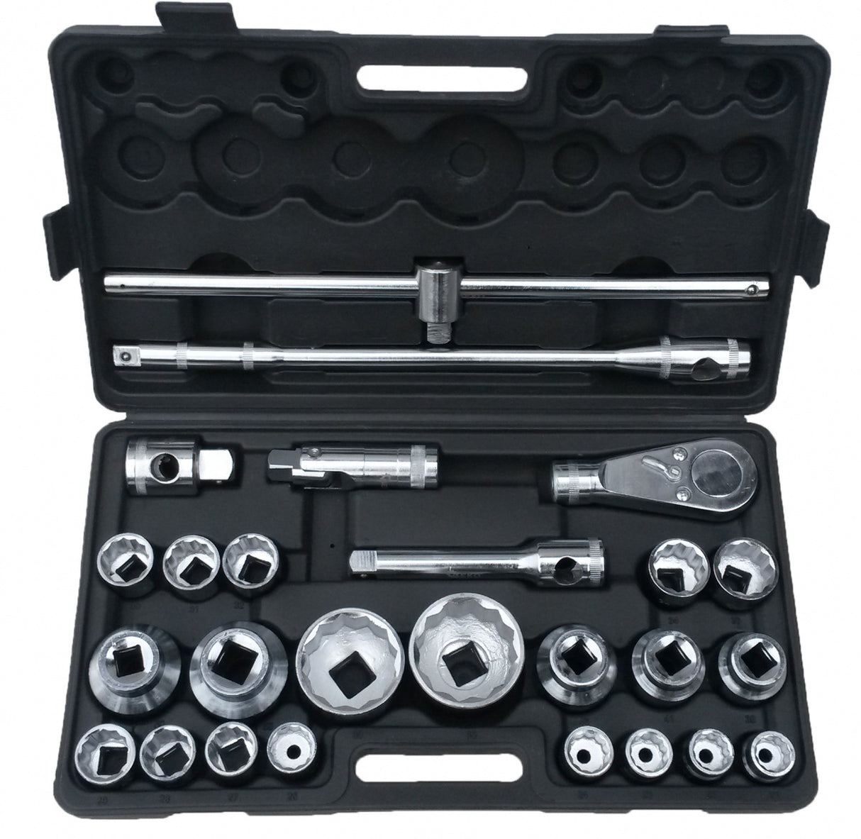 Galvučių komplektas 12 kampų | 25 mm (1") | 20 mm (3/4") | 26 vnt. (10115V)