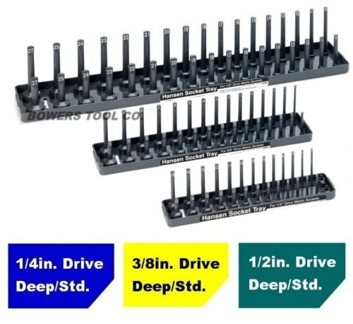 Galvučių laikiklių rinkinys 1/4" / 3/8" / 1/2" | 3 vnt. (SK22211)