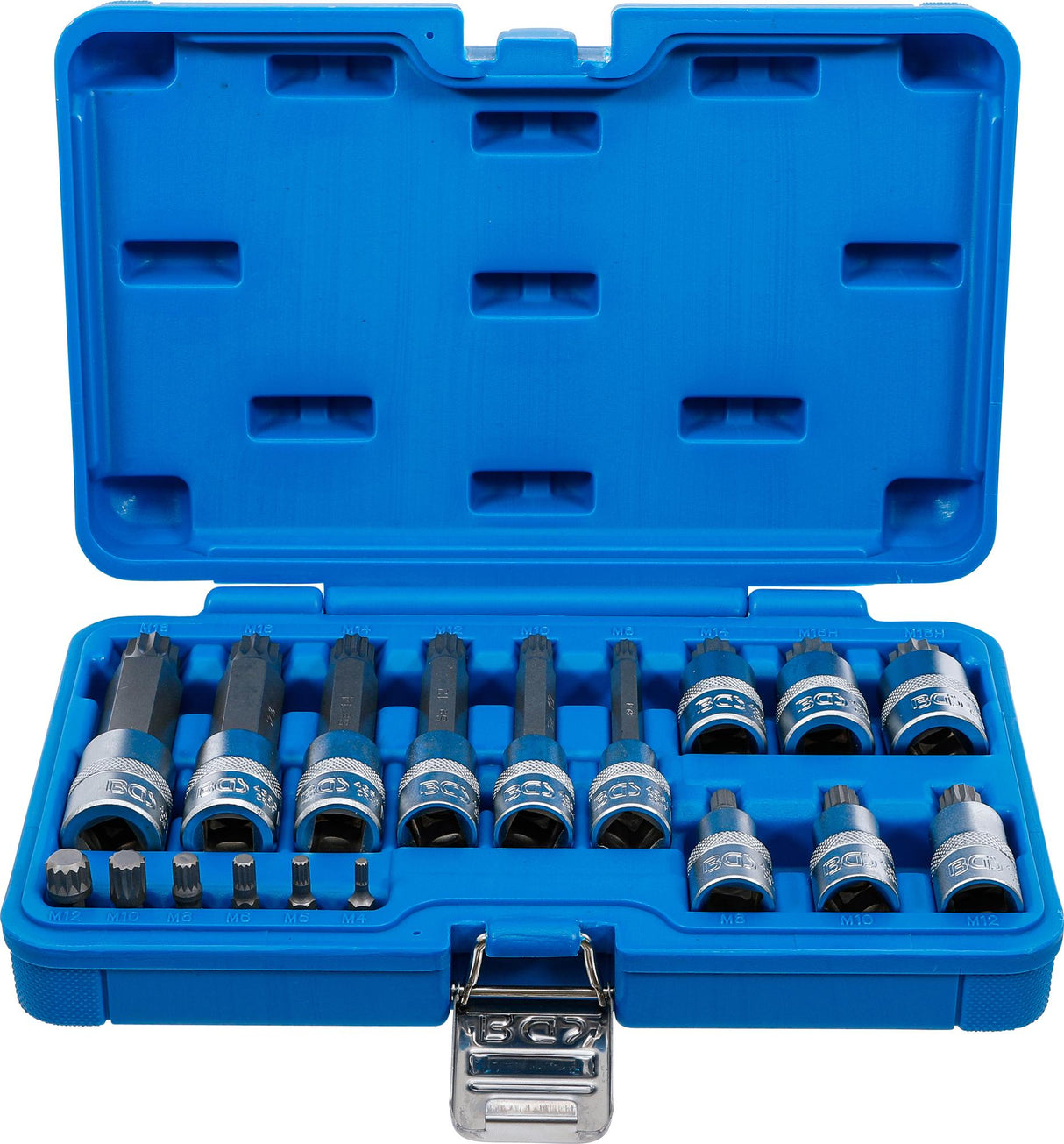 BIT SOCKET SET | 6.3 MM (1/4") / 12.5 MM (1/2") DRIVE | SPLINE (FOR XZN) | 18 PCS. (5172)