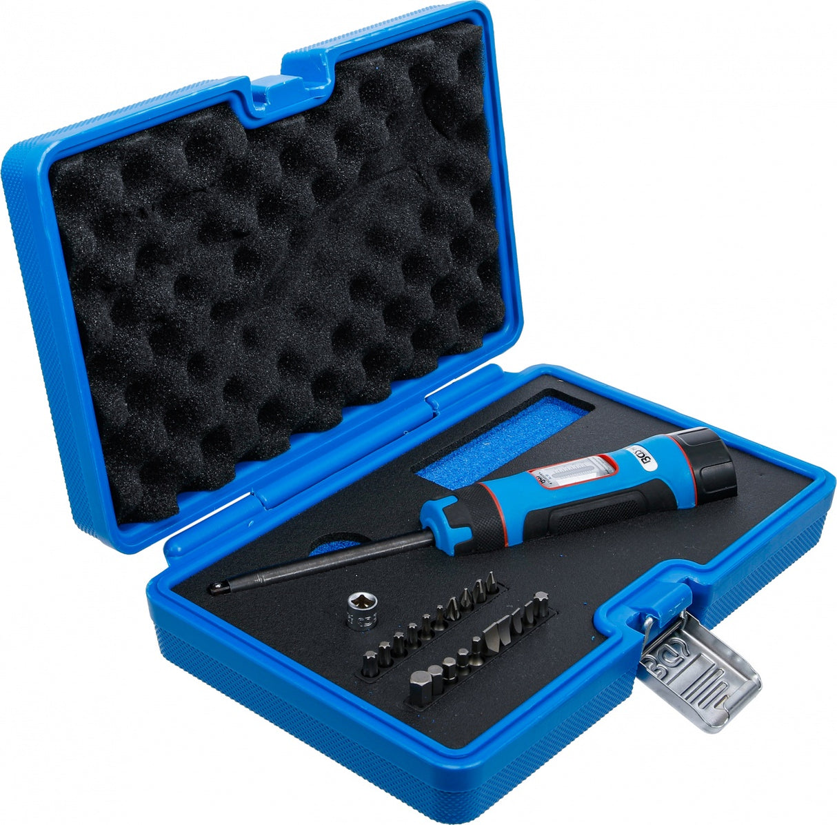 Dinamometrinio rakto ir priedų rinkinys | 6.3 mm 1/4" | 1 - 8 Nm | 22 vnt (7122)