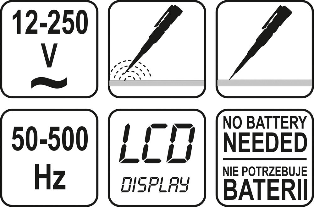 Тестер напряжения / отвёртка | цифровой | 12-220V
