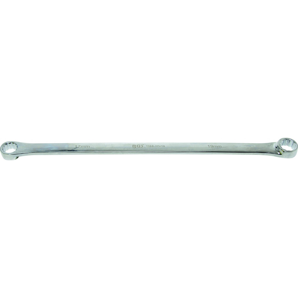 Длинный накидной ключ 17x19 mm, длина 410 mm