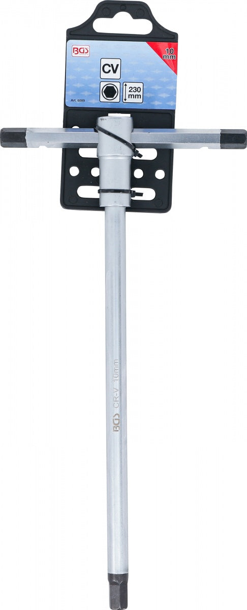 Atsuktuvas su slankiojančia T formos rankena | vidinis šešiakampis | 10 mm (6089)