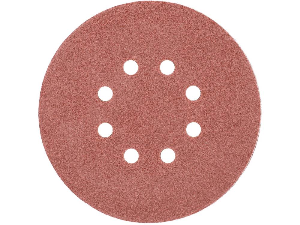 Šlifavimo popierius {velcro) | 8 skylės | 150 mm / P80 | 50 vnt. (YT-834593)