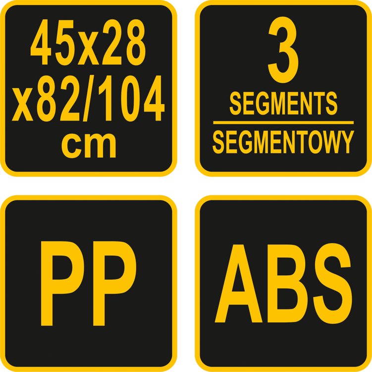 Dėžė įrankiams su ratukais | 3-jų dalių (78736)