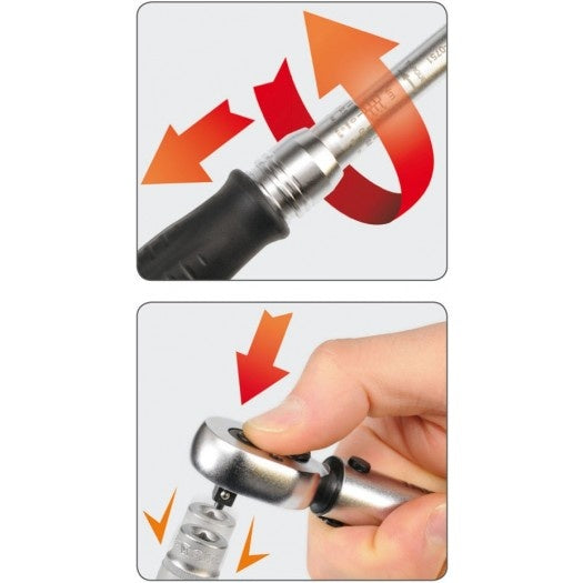 Dinamometrinis raktas | 12.5 mm (1/2") | 60 - 340 Nm (YT-0754)