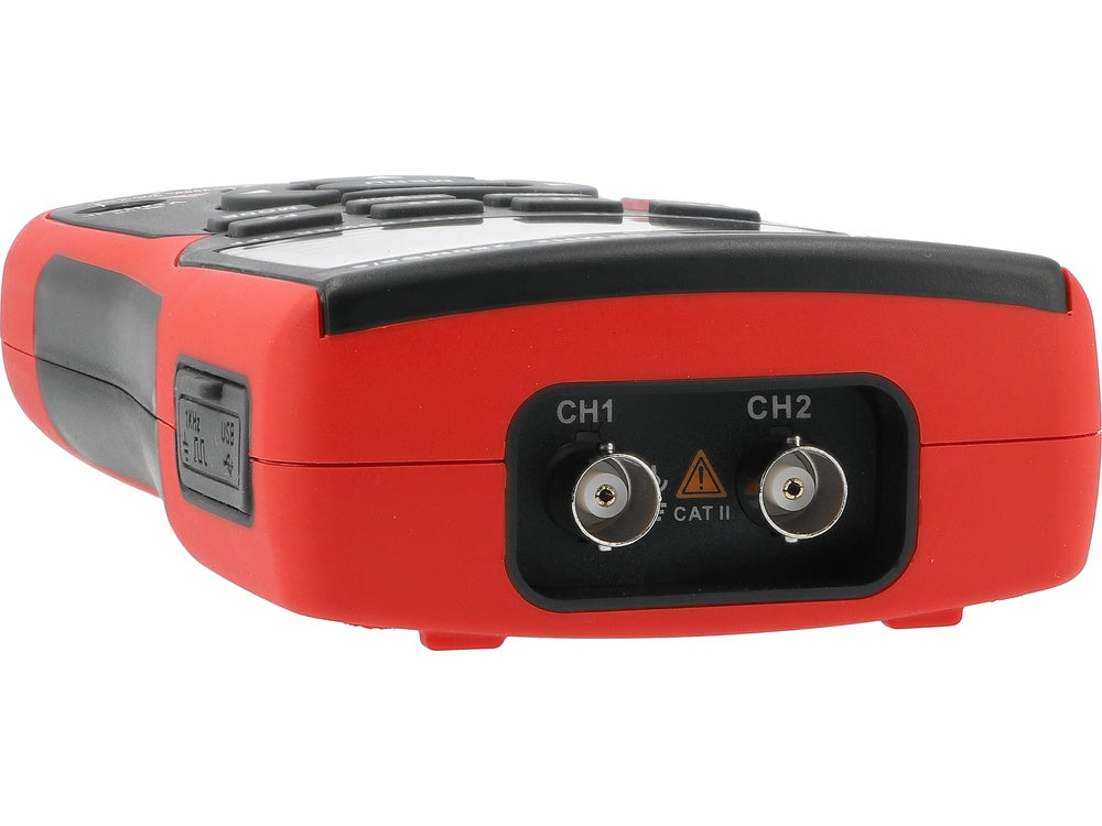 2 kanalų 50 MHz osciloskopas su multimetru ir signalų generatoriumi | 280 MSa/s, TRUE RMS (YT-730944)