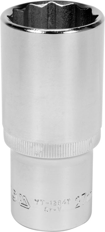 Galvute ilga 1/2", 27 mm 12-kampė (YT-12947)
