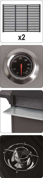 Lauko kepsninė / grilis | dujos | 3 + 1 | nerūdijantis plienas | 12,8 KW (99651)