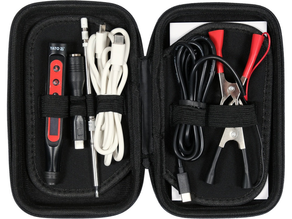 Lituoklio komplektas | skaitmeninis | 100W | 8 vnt. (YT-82490)