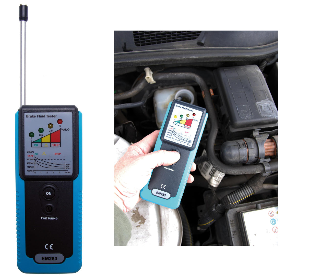 Stabdžių skysčio testeris CE (63525)