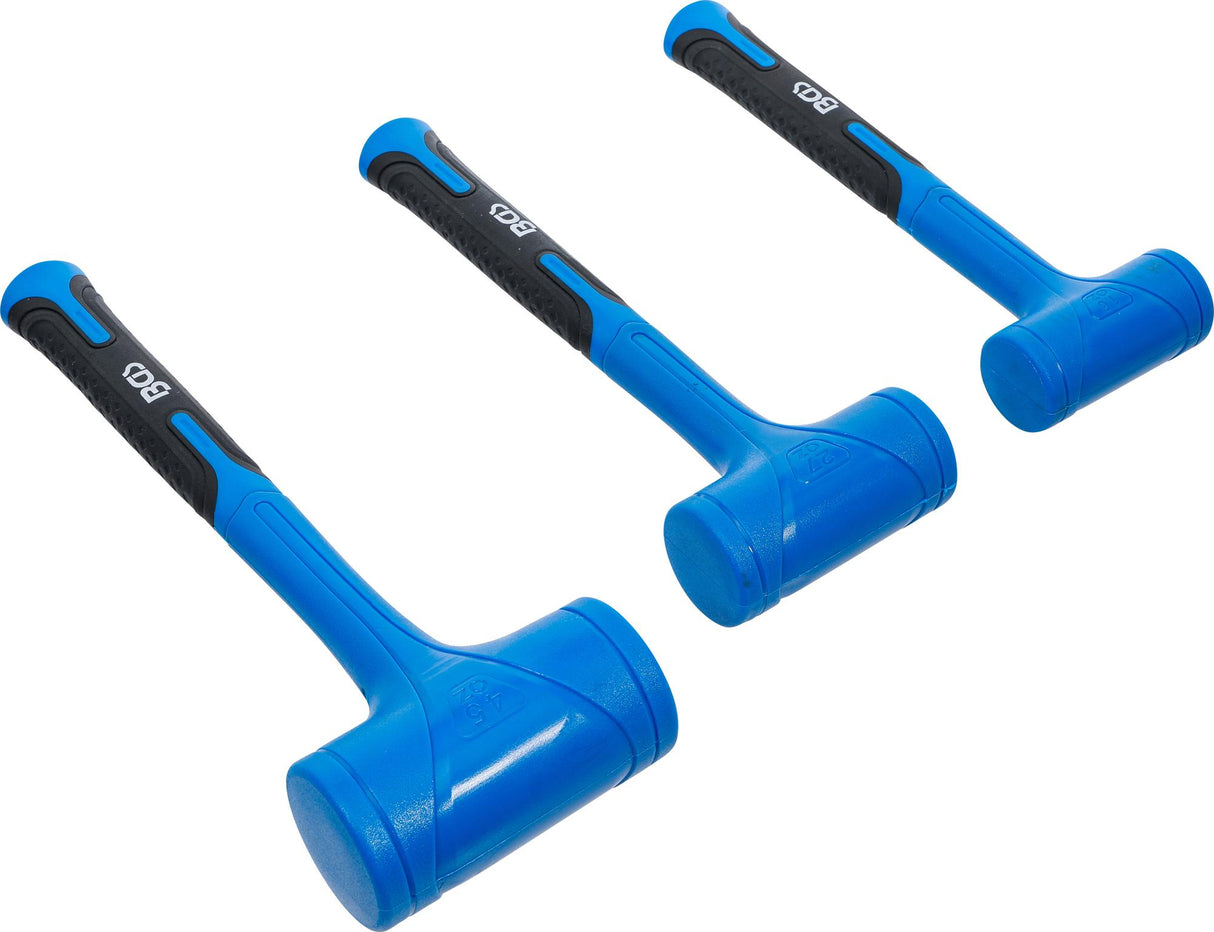 Beinercinių plaktukų rinkinys | minkšta galvutė | Ø 47 / 55 / 65 mm | 450 / 765 / 1275 g | 3 vnt. (74442B)