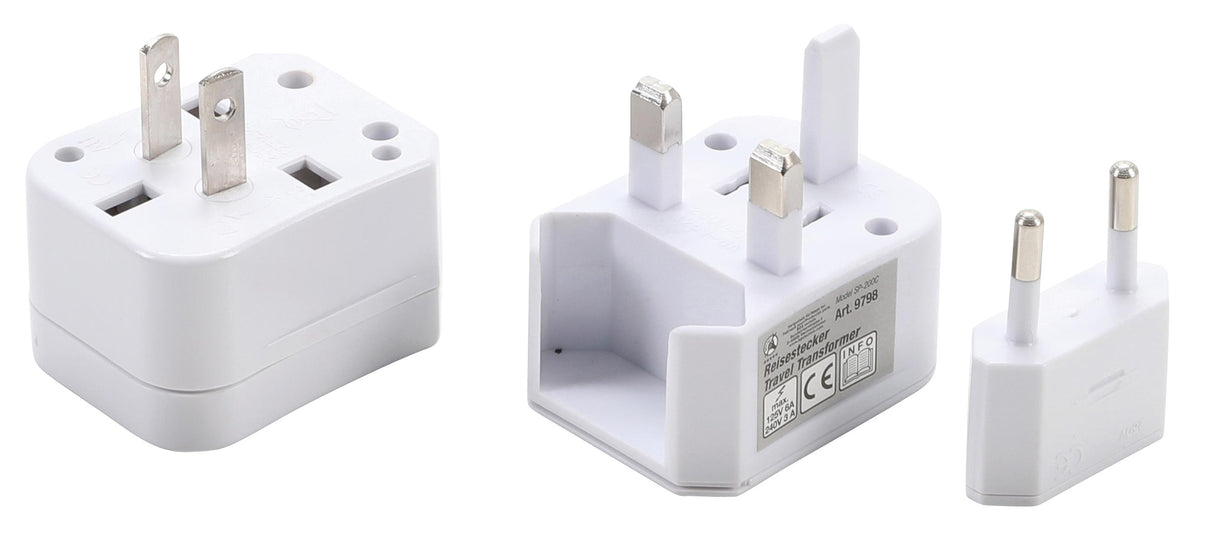 Kelioniniai kištukiniai adapteriai | 3 vnt. (9798)