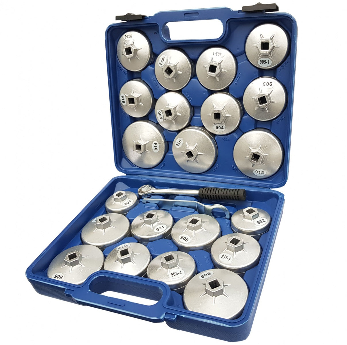 Lėkštelės tepalo filtrui | aliumininės | su terkšle 12.5 mm (1/2") | 23 vnt. (WS2705)