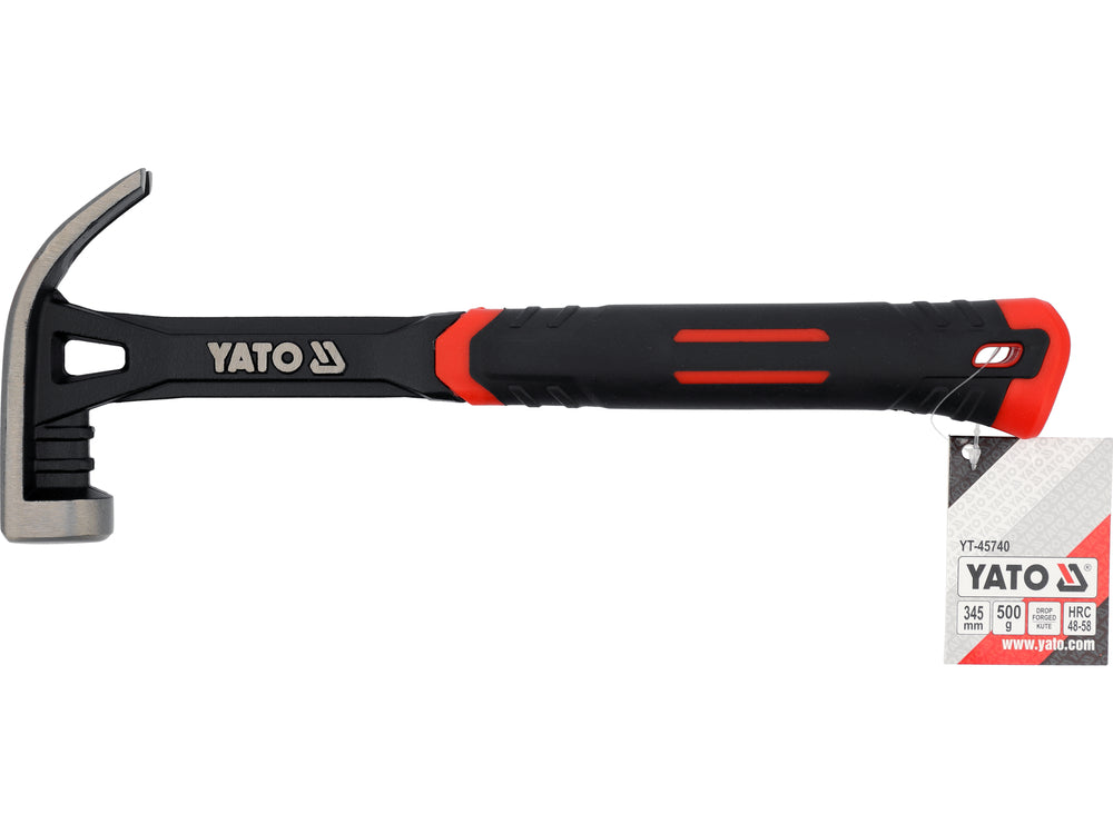 Dailidės plaktukas | plieninė rankena / monolitas | 500 g (YT-45740)