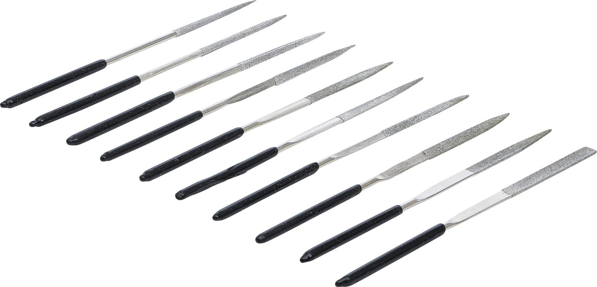 Deimantinių dildelių rinkinys | tiesios | 140 x 3 mm | 10 vnt. (1920)