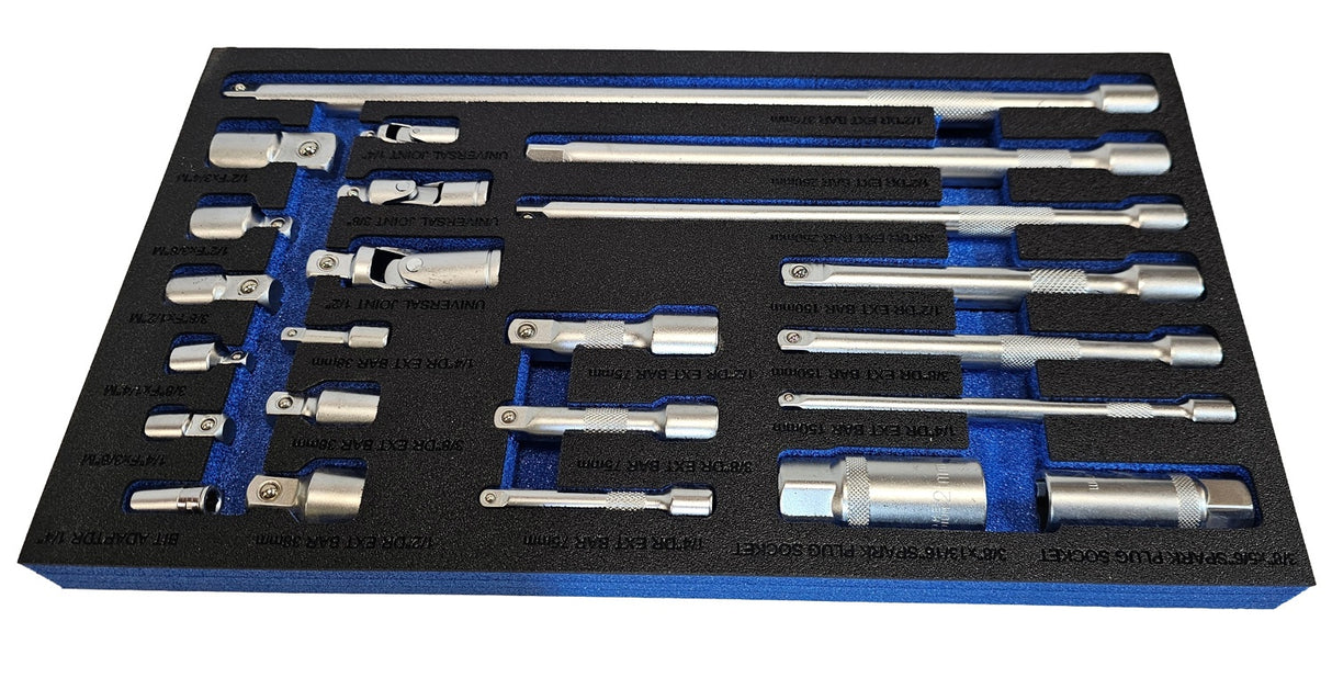 Adapterių šarnyrų ilgintuvų rinkinys | 23 vnt (SK023)