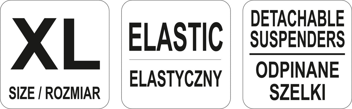 Apsauginis juosmens diržas su petnešom | XL dydis (YT-742401)