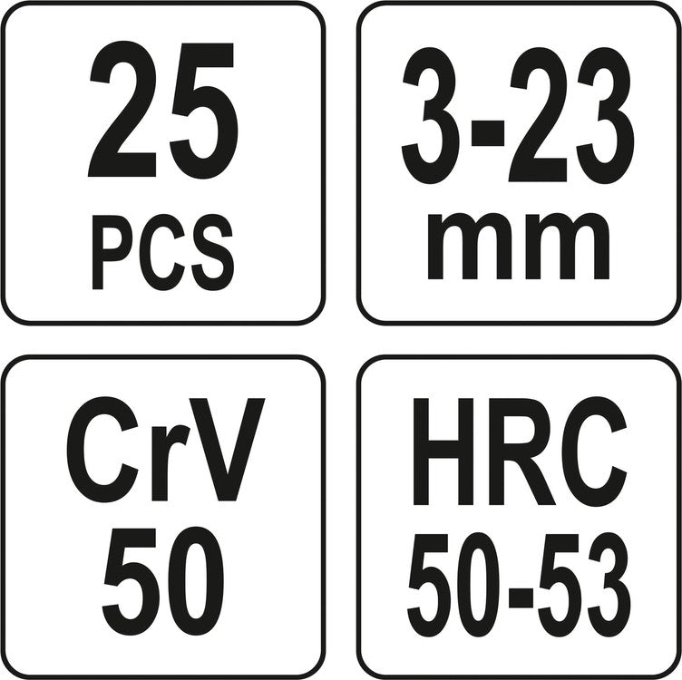 Sraigtiniai ištraukikliai | 25 vnt. (YT-06034)