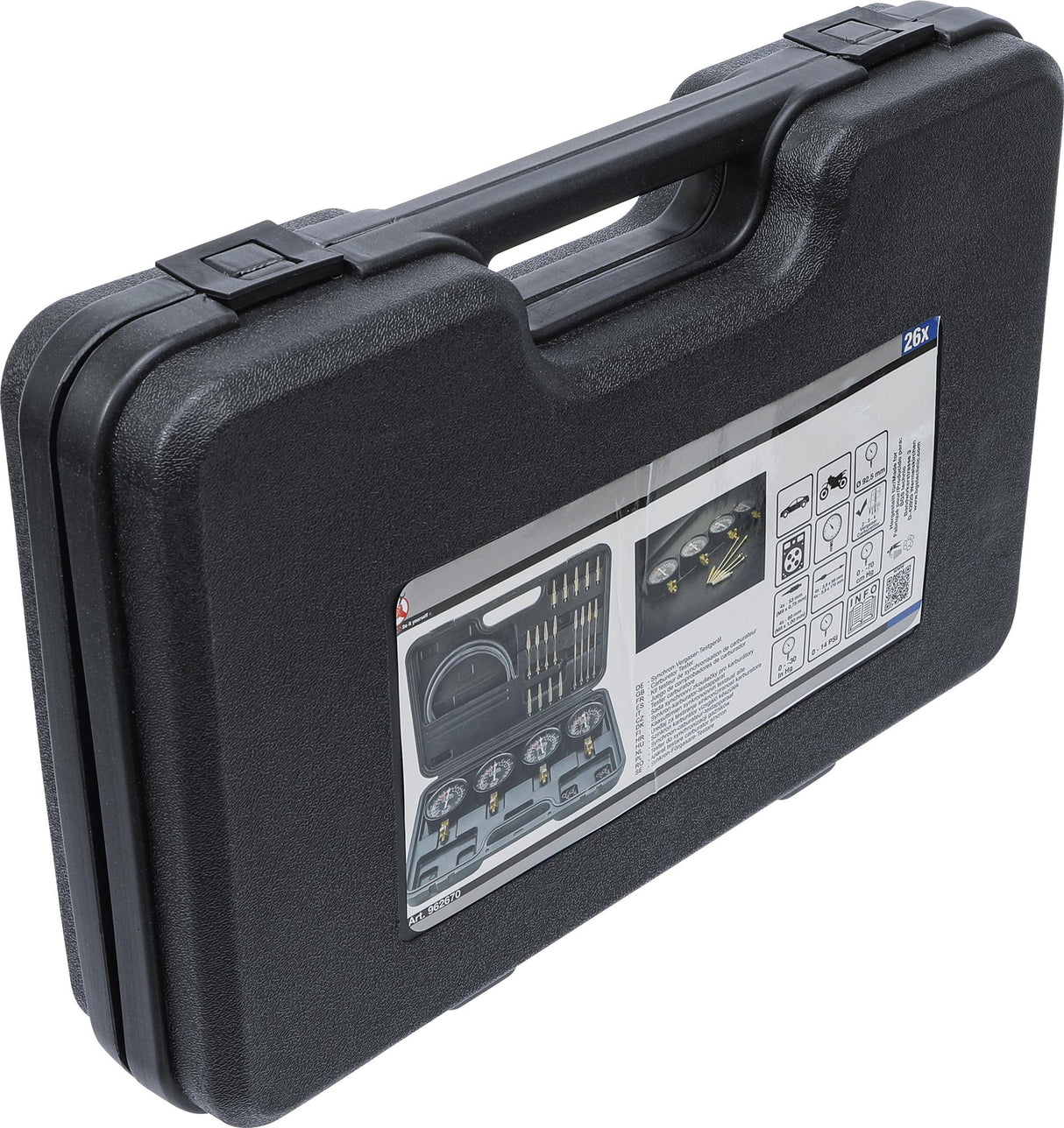 Karbiuratoriaus testeris | su 4 manometrais | 26 vnt. (962670)