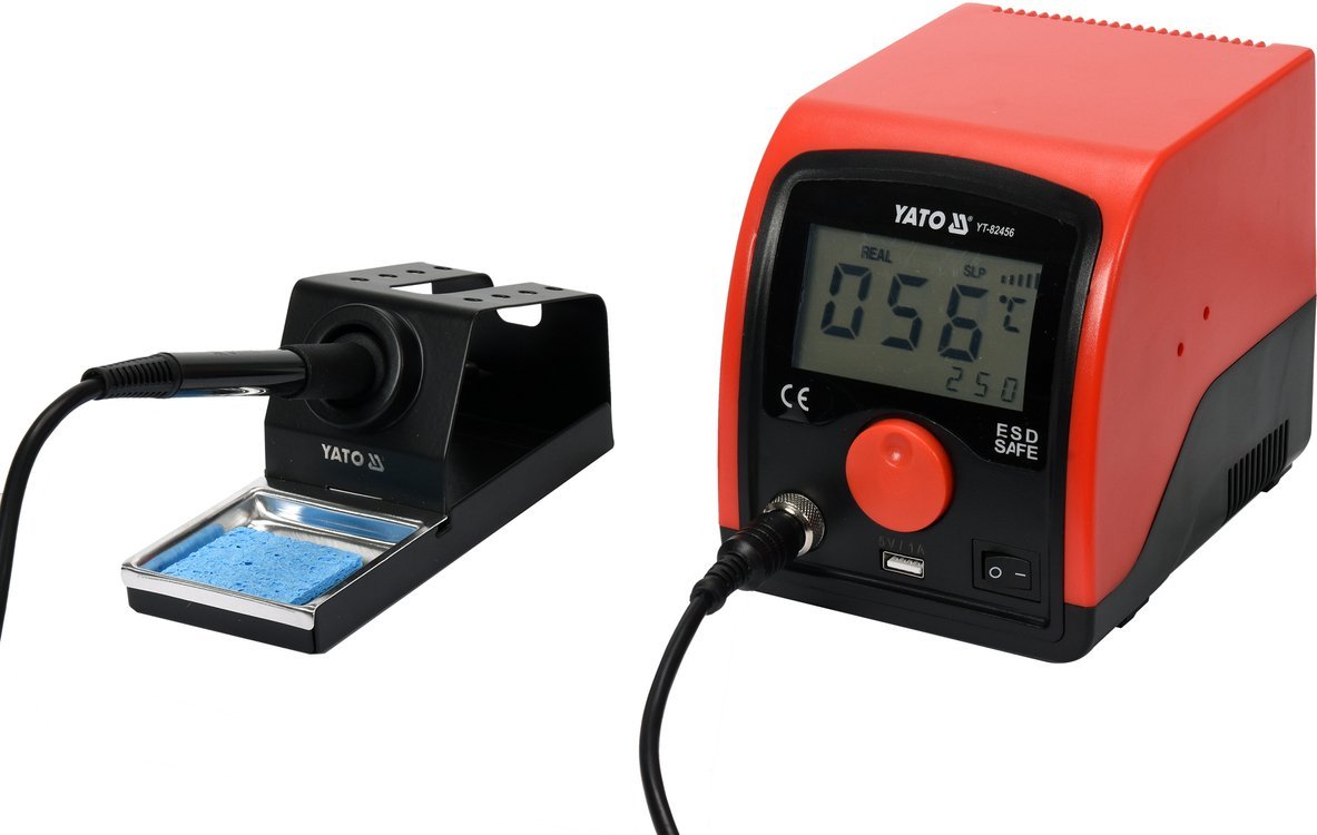 Litavimo stotelė 75W | LCD ekranas | 3,5″ tipas 900M (YT-82456)