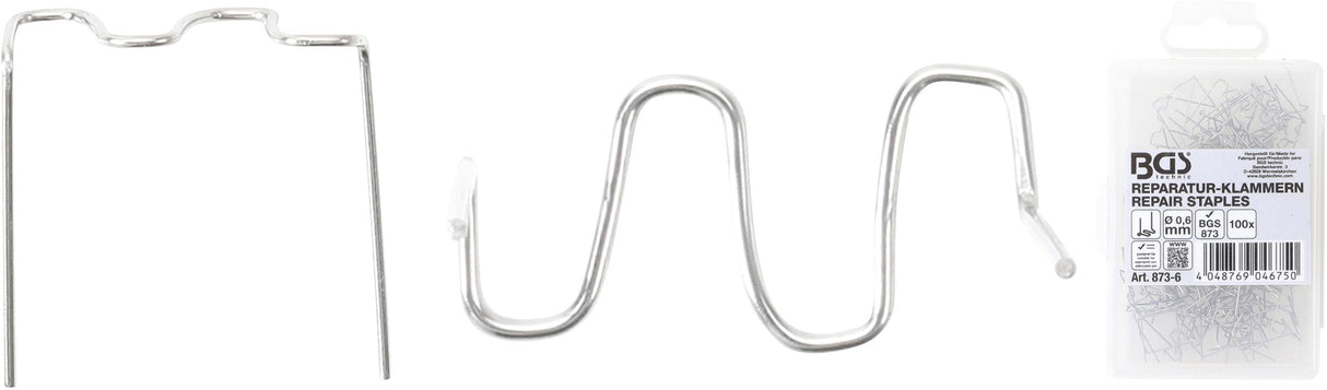 Remonto kabės | W tipas | Ø 0,6 mm | 100 vnt. (873-6)