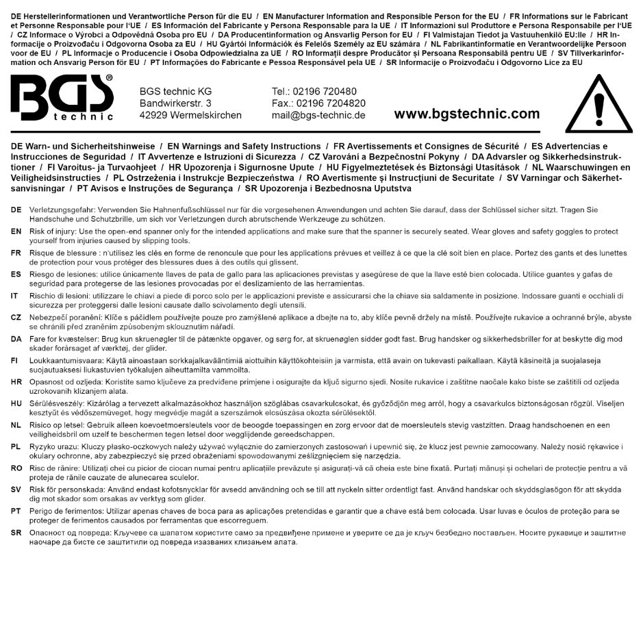 Raktas varnos koja | 20 mm (3/4") | 41 mm (1759-41)