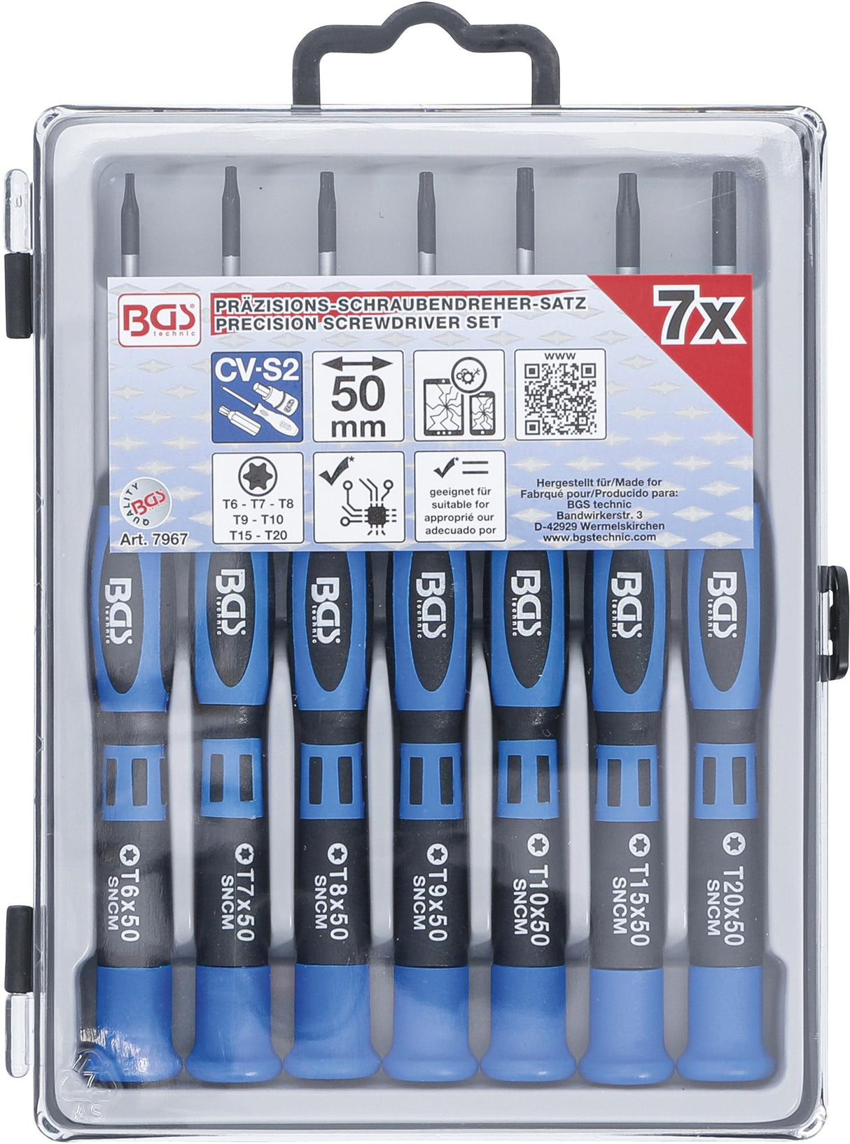 Atsuktuvų rinkinys | T-star (Torx) | 7 vnt. (7967)